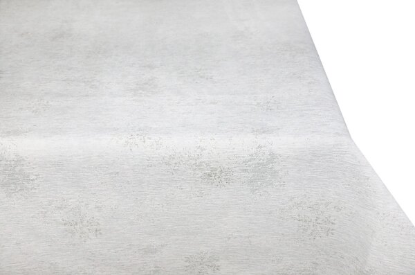 Vianočný ženilkový obrus na stôl Snehové vločky s lurexom Farba Viacfarebná Rozmery 40x100 cm