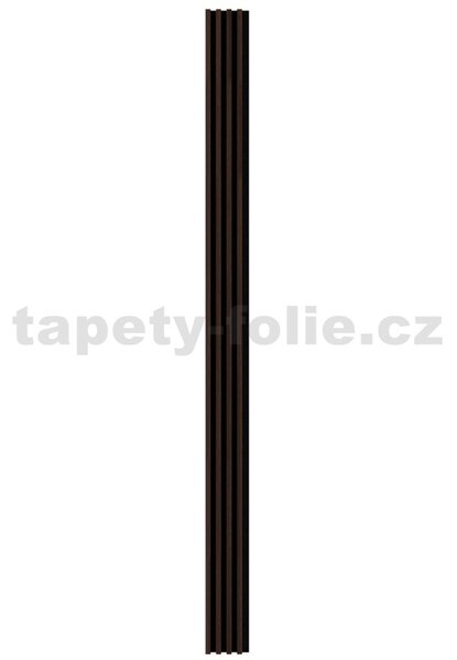 Akustické dekoračné panely MAXI dub tmavý 3D lamely na filcovom podklade 270 x 17,7 cm