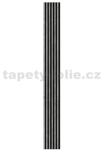 Akustické dekoračné panely SLIM loft 3D lamely na filcovom podklade 270 x 30 cm