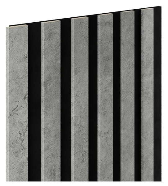 Akustické dekoračné panely SLIM loft 3D lamely na filcovom podklade 270 x 30 cm