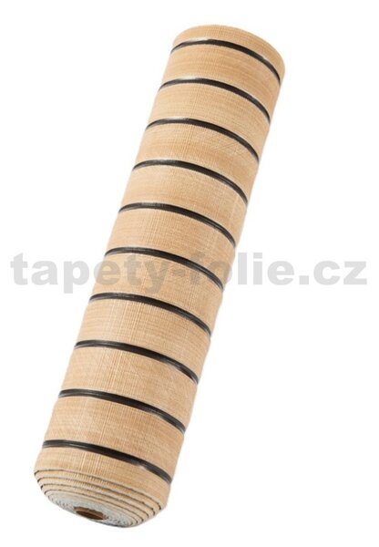 Samolepiace panely na stenu TPL0000007, cena za kus, rozmer 270 cm x 48,5 cm, lamely hnedé, IMPOL TRADE