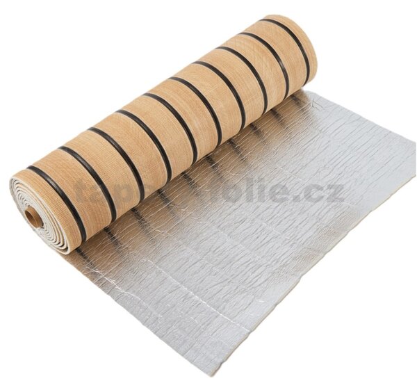 Samolepiace panely na stenu TPL0000007, cena za kus, rozmer 270 cm x 48,5 cm, lamely hnedé, IMPOL TRADE