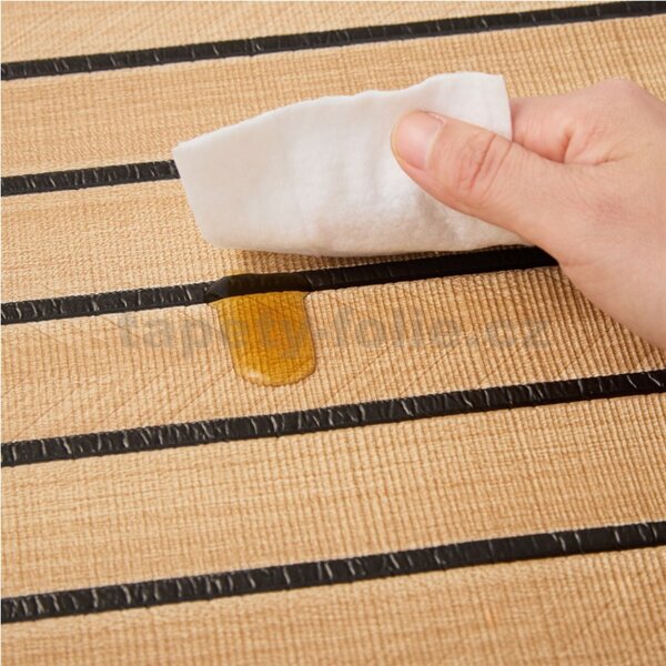 Samolepiace panely na stenu TPL0000007, cena za kus, rozmer 270 cm x 48,5 cm, lamely hnedé, IMPOL TRADE