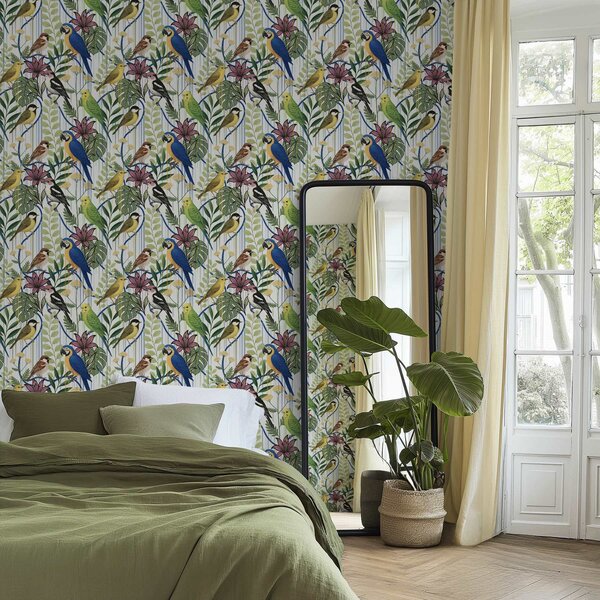 Tapety Vtáky v palmovom skleníku, Tapety zvieratá, Tapety vtáky, a00887 : Uwalls.sk