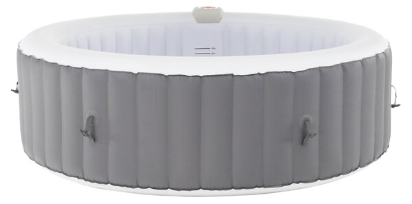 KONDELA Nafukovacia vírivka, sivá/biela, 4-6 os, 1000 l, KAMINO NEW TYP 2