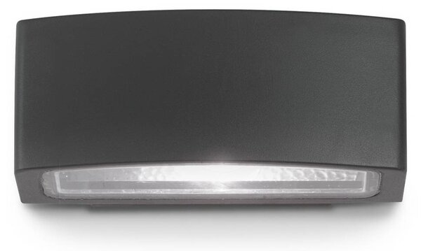 IDEAL LUX Ideal Lux vonkajšie nástenné svietidlo Andromeda čierne, šírka 22 cm hliník, Čierna, Kúpeľňa, Hliník, Moderný, Nástenné svietidlo