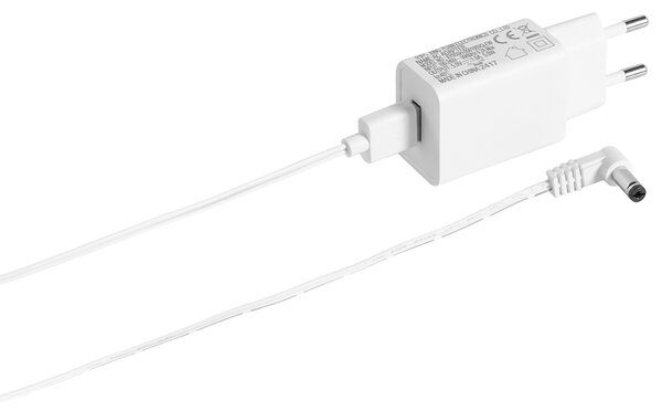 Vonkajšia stojaca LED lampa biela syntetický materiál IP54 vodoodolné s diaľkovým ovládaním záhradné osvetlenie