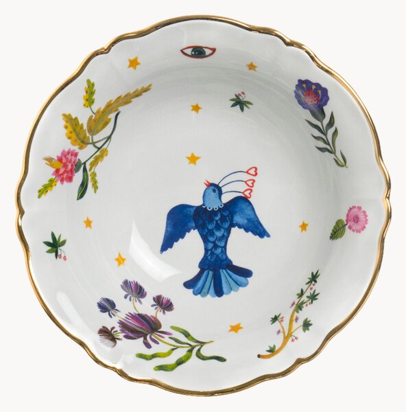 Ručne vyrobená porcelánová servírovacia miska Fabula