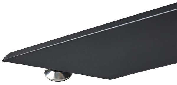 Jedálenský stôl svetlohnedý MDF vrchná doska papierová dyha 160/200 x 90 cm rozkladací obdĺžnikový tvar moderný štýl kuchyňa jedáleň