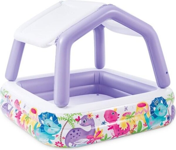 Intex nafukovací detský bazénik Akvárium so strieškou 57470, 157×157×122 cm 157470 - Bazén