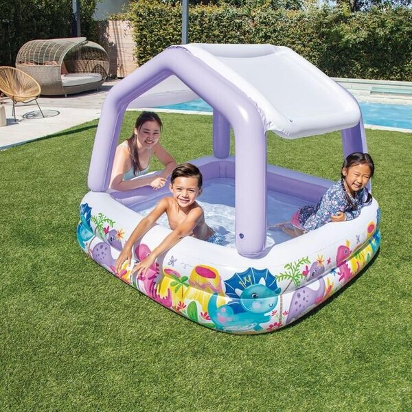 Intex nafukovací detský bazénik Akvárium so strieškou 57470, 157×157×122 cm 157470 - Bazén