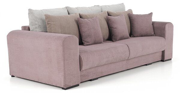 KONDELA Extra priestranná pohovka, fialová/staroružová/béžová, GILEN BIG SOFA