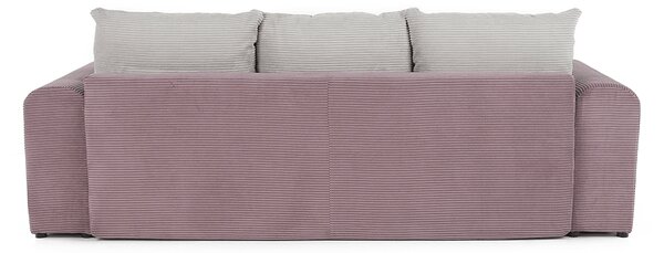 KONDELA Extra priestranná pohovka, fialová/staroružová/béžová, GILEN BIG SOFA