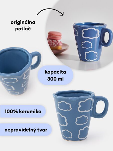 Sinsay - Šálka - svetlomodrá