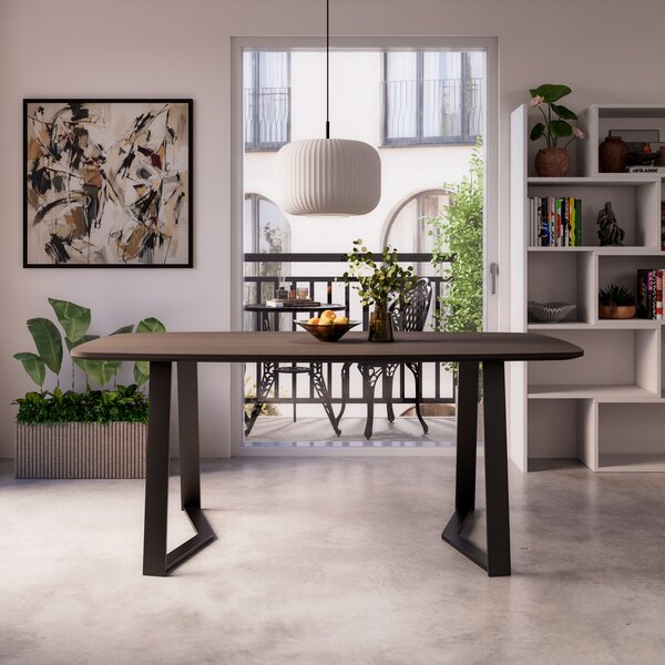 MEBLINE Stół 185x100 cm TURIA BALANCE dub ambiente noce