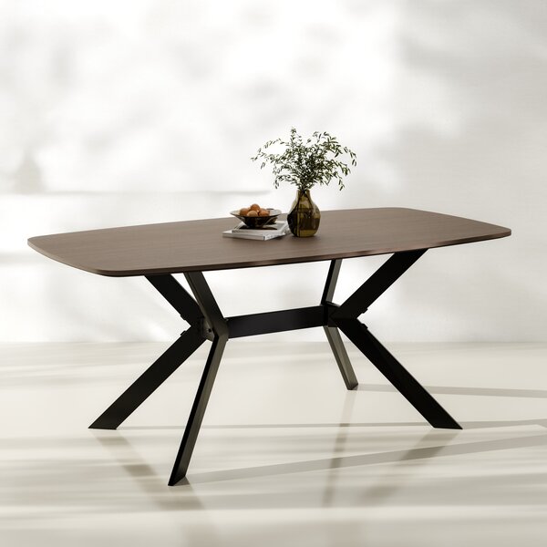 MEBLINE Stôl 185x100 cm TURIA FRAME dub ambiente noce
