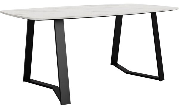 MEBLINE Stôl 185x100 cm TURIA BALANCE mramor biela