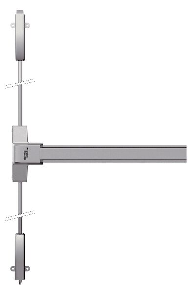 MPkovania DK - PANIKOVÉ KOVANIE PHB 1202 - 2-bodové zaistenie D1/1H-1D Prevedenie: SET D1/1H-1D pre šírku dverného krídla do 1100 mm s max. výškou 2350 mm + kľučka a vložka