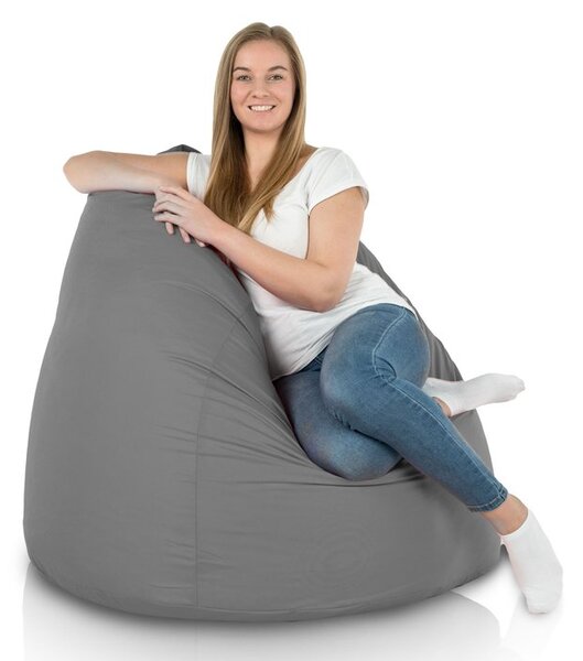 Sedací vak BAG Sako XXL Nylon vodeodolný Farba: 18.Tm. Sivý
