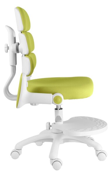 Detská rastúca stolička Neoseat KIDDY THREE — látka, prateľný poťah, zelená