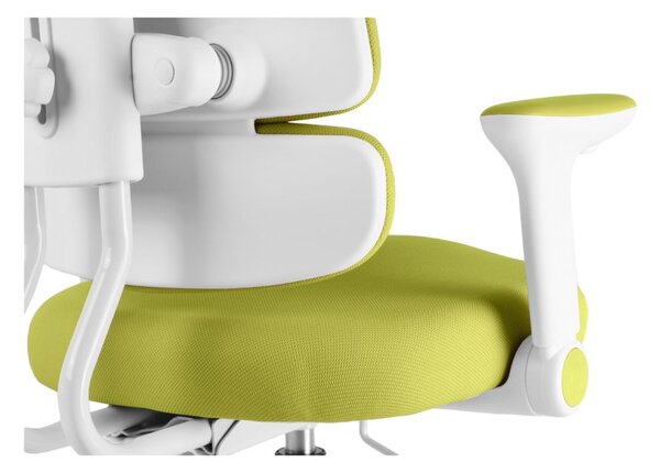 Detská rastúca stolička Neoseat KIDDY THREE — látka, prateľný poťah, zelená