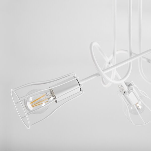 Prisadený luster OXFORD 3xE27/15W/230V biela