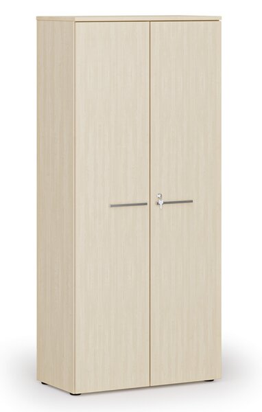 Kancelárska skriňa s dverami PRIMO WOOD, 800 x 420 x 1781 mm, breza