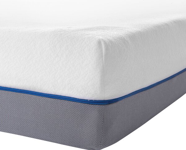 Matrac z pamäťovej peny biely 80 x 200 cm tvrdý so snímateľným poťahom na zips