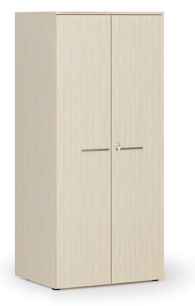 Kancelárska policová skriňa PRIMO WOOD s dverami, 1781 x 800 x 600 mm, breza