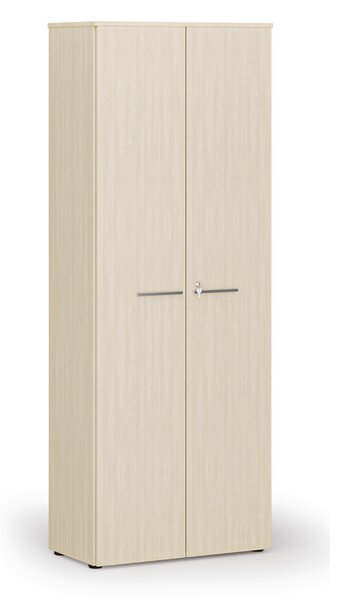 Kancelárska skriňa s dverami PRIMO WOOD, 800 x 420 x 2128 mm, breza