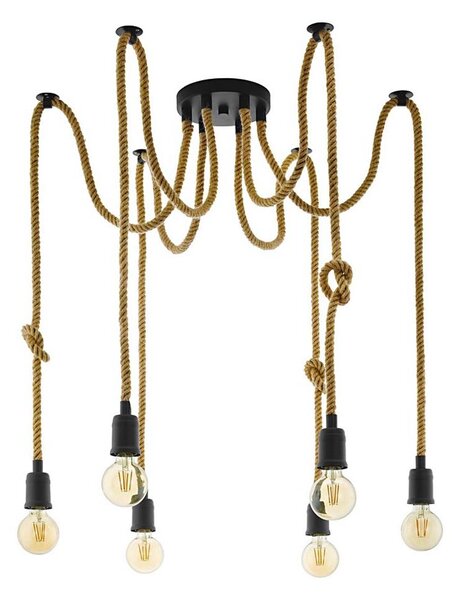 Eglo 43195 - Luster na lanku RAMPSIDE 6xE27/28W/230V pavúk