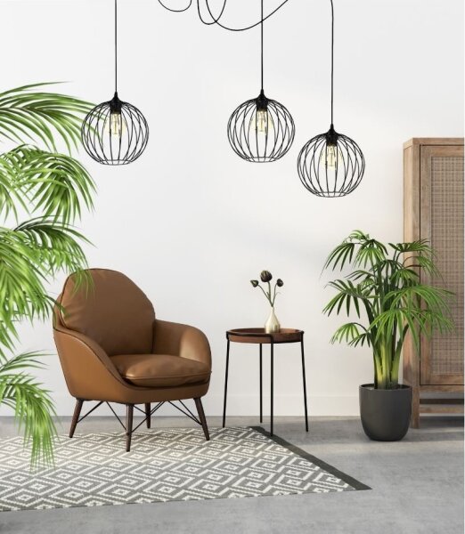 Luster na lanku MATT 3xE27/60W/230V pavúk