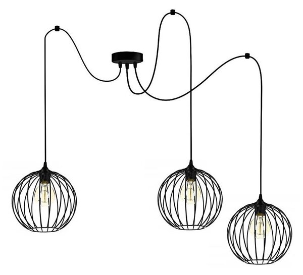 Luster na lanku MATT 3xE27/60W/230V pavúk