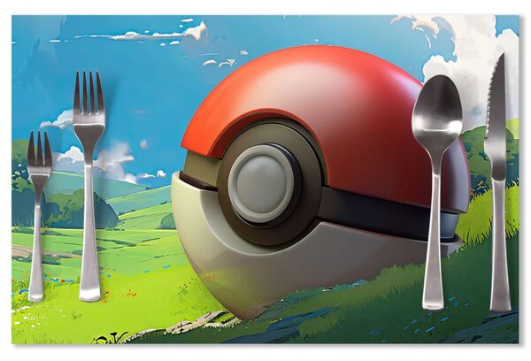 Sablio Prestieranie Pokemon ball Krajina: 40x30cm