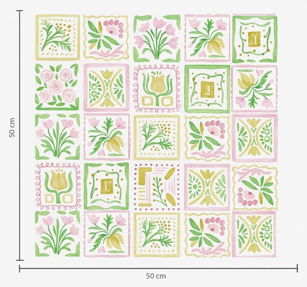 Tapety Jarný botanický patchwork, Tapety kvety, a01082 : Uwalls.sk