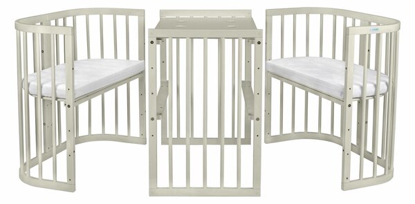 Detská rastúca postieľka s matracom 7v1 Venli - olivová