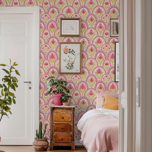 Tapety Ružové kvetinové oblúky, Tapety kvety, a01080 : Uwalls.sk