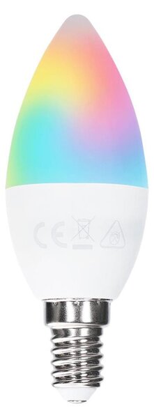 Aigostar - LED RGBW Stmievateľná žiarovka C37 E14/6W/230V 3000K + diaľkové ovládanie
