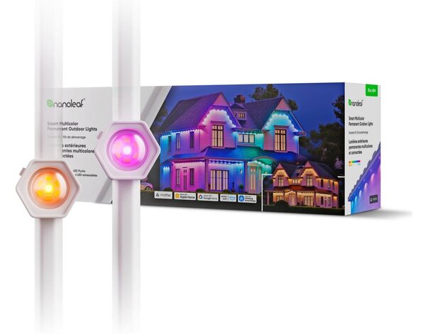 Nanoleaf N7401K02-15POL - stmievateľný LED reťaz RGBW 72W/230V 15m 2200-6500K IP67 Wi-Fi