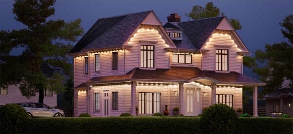 Nanoleaf N7401K02-15POL - stmievateľný LED reťaz RGBW 72W/230V 15m 2200-6500K IP67 Wi-Fi
