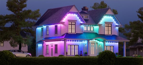 Nanoleaf N7401K02-15POL - stmievateľný LED reťaz RGBW 72W/230V 15m 2200-6500K IP67 Wi-Fi