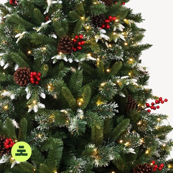Borovica Zasnežená 300 LED 150 cm