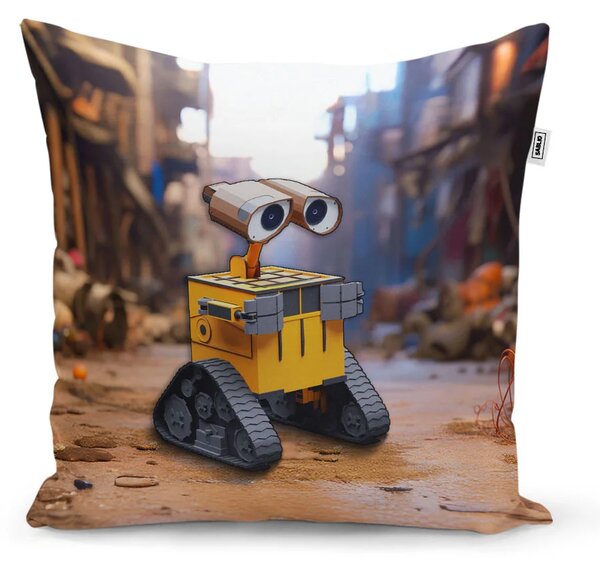 Sablio Vankúš Wall-E robot Mesto - 40x40 cm