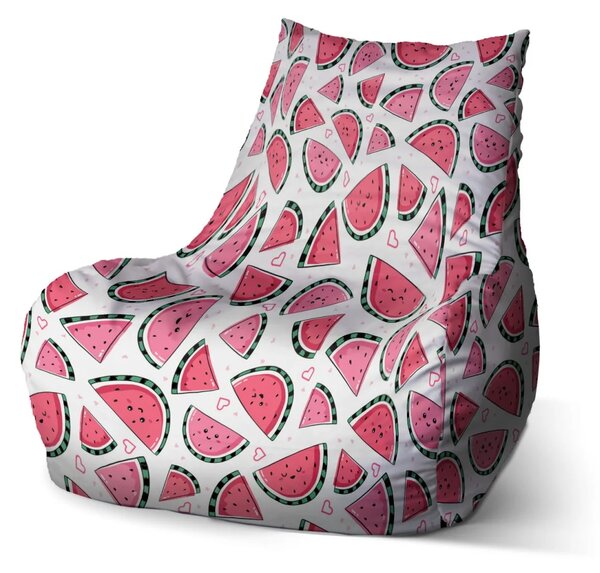 Sablio Sedací vak Bean Vodný melón - 60 x 70 x 70 cm