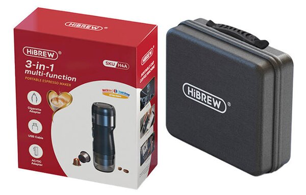 Prenosný kávovar 3 v 1 s kufríkom, 80 W, HiBREW H4A