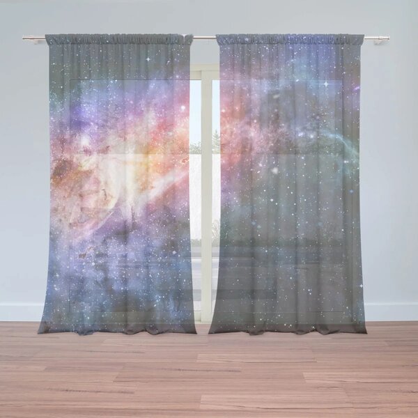 Sablio Záclony Vesmírna žiara: 2ks 150x250cm
