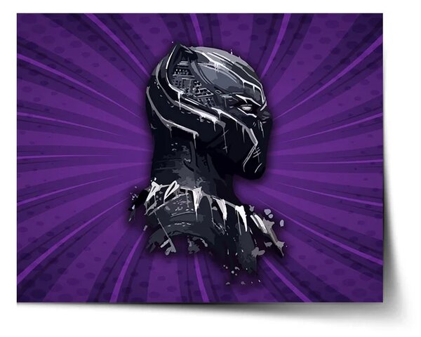 Sablio Plagát BLACK PANTHER z profilu Fialový - 60x40 cm