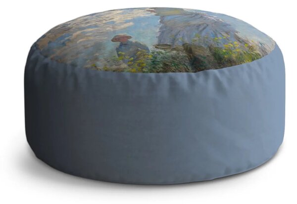 Sablio Taburet Circle Dáma so slnečníkom - Claude Monet: 38x48 cm