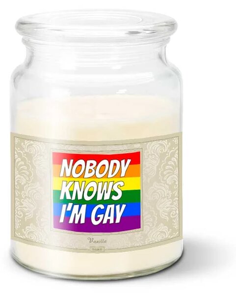Sablio Sviečka Nobody knows I'am gay - 500 g