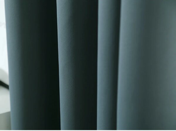 2x Modrozelený záves OXFORD 140x250 cm s riasiacou páskou